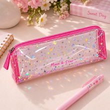 Load image into Gallery viewer, Moon &amp; Star Slim Glittery Pouch
