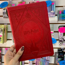 Load image into Gallery viewer, Harry Potter Hardcover Leather Notebook

