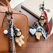 Load image into Gallery viewer, Helmet Teddy Bag Charm
