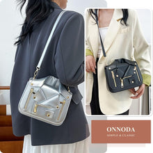 Load image into Gallery viewer, Faux Leather Shirt Sling Bag
