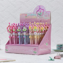 Load image into Gallery viewer, Crystal Tulip Blue Gel Pen
