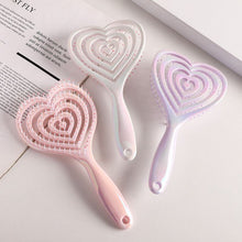 Load image into Gallery viewer, Heart Holographic Hair Brush
