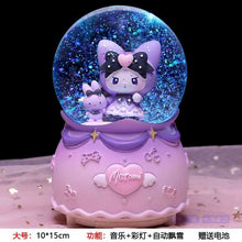 Load image into Gallery viewer, Kuromi Musical Snow Globe
