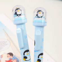 Load image into Gallery viewer, Penguin Crystal Blue Gel Pen
