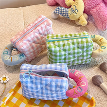 Load image into Gallery viewer, Pastel Checks Soft Pouch
