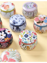 Load image into Gallery viewer, Floral Storage Tin Box
