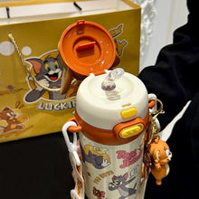 Load image into Gallery viewer, Tom &amp; Jerry Dual Sipper Insulated Water Bottle 550ml
