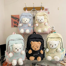 Load image into Gallery viewer, Big Teddy Plush Korean Backpack

