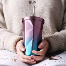 Load image into Gallery viewer, Diamond Insulated Sipper Glass
