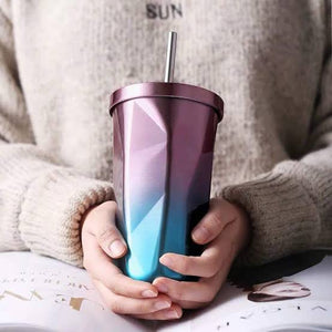 Diamond Insulated Sipper Glass