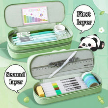 Load image into Gallery viewer, Panda  Double Decker Pencil Box
