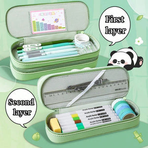Panda  Double Decker Pencil Box