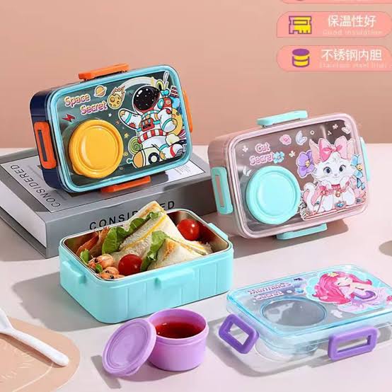 Cartoon Bento Kids Insulated Lunch Box