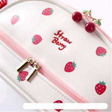 Load image into Gallery viewer, Strawberry Premium Vegan Leather Pouch
