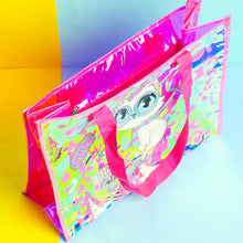 Load image into Gallery viewer, Vest Cat Holographic Tote Bag
