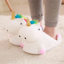 Load image into Gallery viewer, Unicorn Room Slippers
