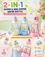 Load image into Gallery viewer, Cartoon Kids Dual Sipper Bottel 580ml
