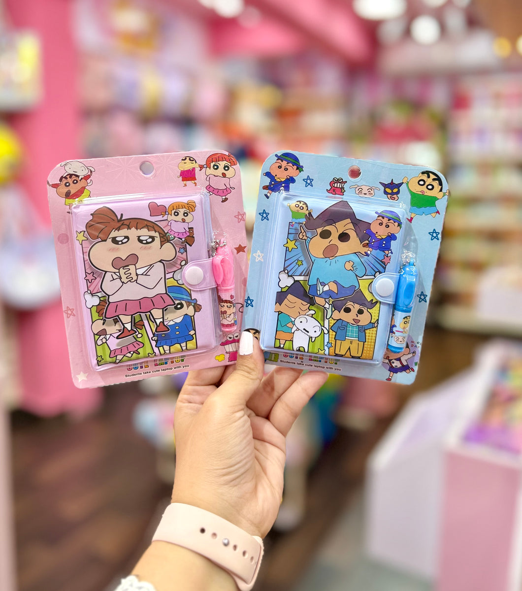 Mini Shinchan Notebook with Pen – Chains & Charms