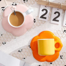 Load image into Gallery viewer, Sakura Flower Coffee Cup with Saucer
