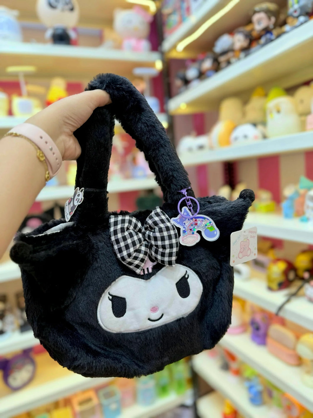 Kuromi Plush Shoulder Bag