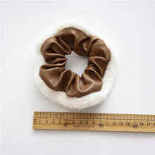 Load image into Gallery viewer, Leather Fur Scrunchies
