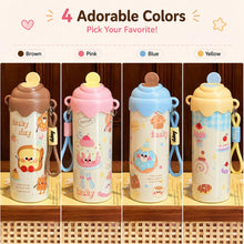 Load image into Gallery viewer, Ice Cream Insulated Sipper Bottle 500ml
