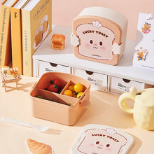 Load image into Gallery viewer, Lucky Toast Lunch Box with Cutlery
