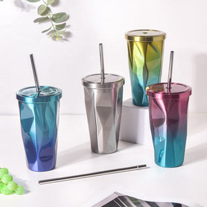 Diamond Insulated Sipper Glass