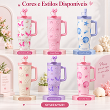 Load image into Gallery viewer, Sitarayuri 3D Pearl Beach Edition Insulated Tumbler 1000ml
