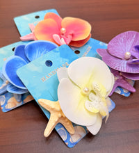 Load image into Gallery viewer, Orchid Star Fish Beach Hair Pin
