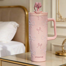 Load image into Gallery viewer, Sitara Pearl Bow Sipper 1000ml
