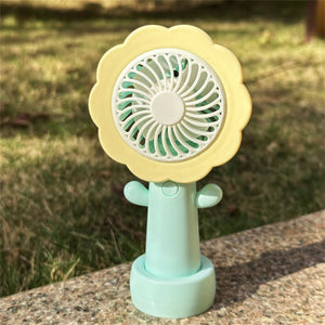 Sunny Flower Rechargeable Fan with Stand