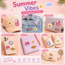Load image into Gallery viewer, Summer Vibe Embrioded Self Adhesive Patches
