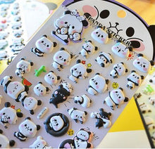 Load image into Gallery viewer, Mini Panda Puffed Stickers
