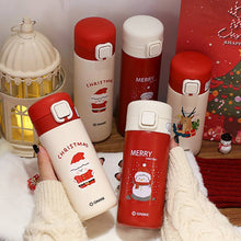 Load image into Gallery viewer, Christmas Theme Insulated Flask
