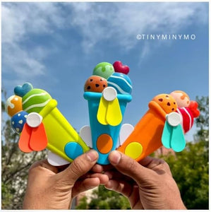 Ice Cream Cone Hand Fan