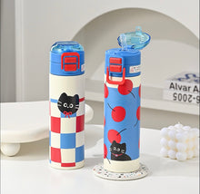 Load image into Gallery viewer, Cherry Cat Insulated Bottles
