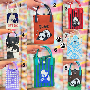 Kawaii Jute Mobile Sling Bag