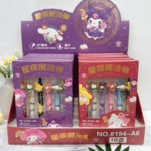 Load image into Gallery viewer, Sanrio Charm Black Gel Pen Set of 6
