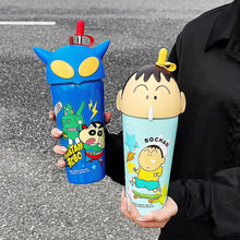 Load image into Gallery viewer, Shinchan 3D Insulated Premium Sipper Glass
