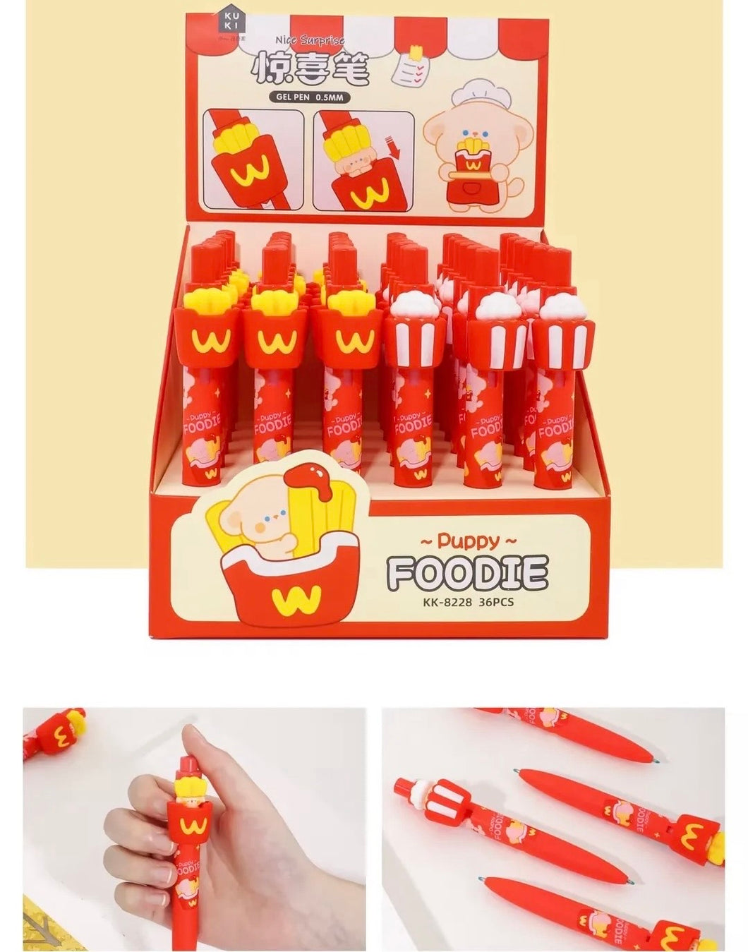 Snack Bucket Pen (Black Gel)