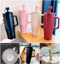 Load image into Gallery viewer, Sitarayuri Bow Embossed Insulated Tumbler 1200ml
