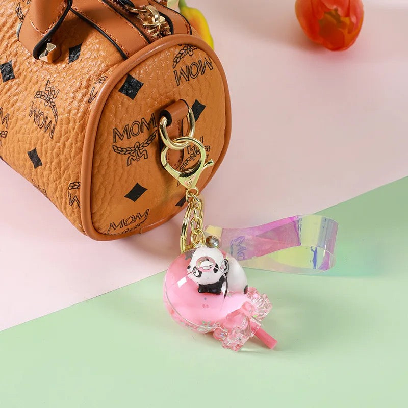 Mcm panda keychain best sale