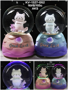 Cat Fish Snow Globe