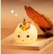 Load image into Gallery viewer, Baby Unicorn Silicone Night Lamp
