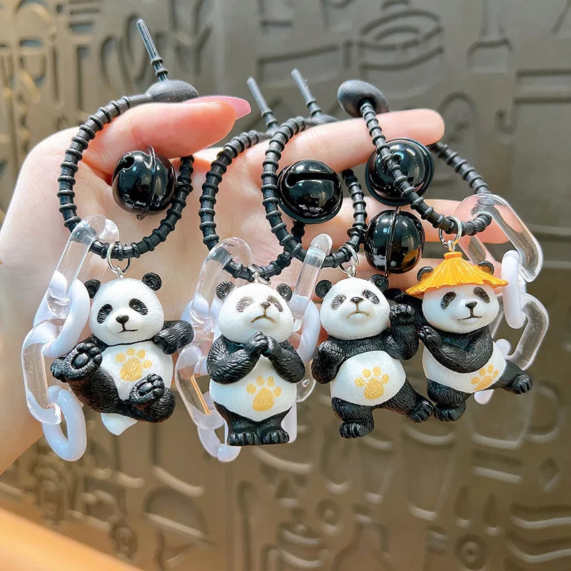 Kawaii Action Panda Keychain / Bag Charm