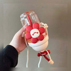 PVC Flower Sipper Bottles