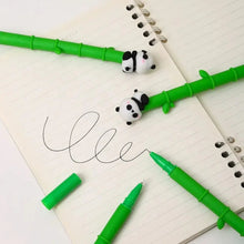 Load image into Gallery viewer, Bamboo Panda Blue Gel Pen

