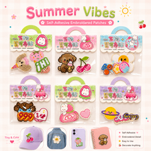 Load image into Gallery viewer, Summer Vibe Embrioded Self Adhesive Patches
