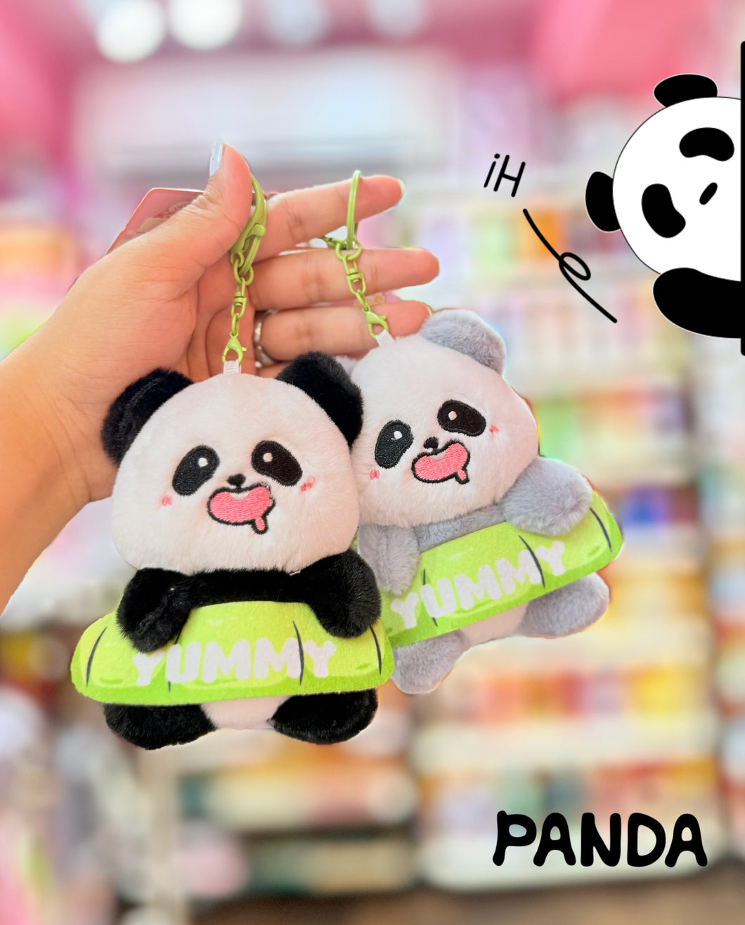Yummy Panda Plush Bag Charm